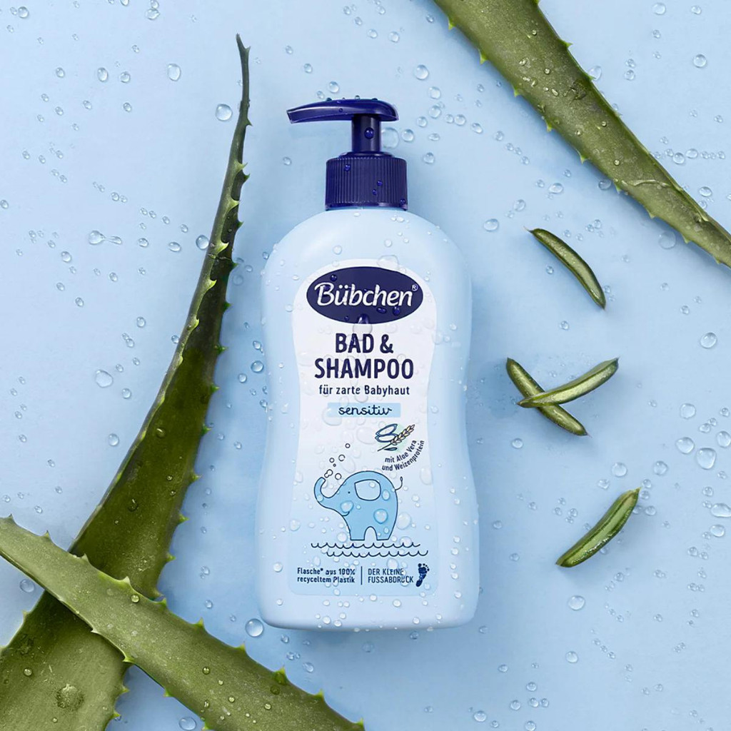 Sữa Tắm Gội Dịu Nhẹ, An Toàn Cho Da Bé Sơ Sinh Bubchen Bad & Shampoo / Wasch Gel Đức 400ml