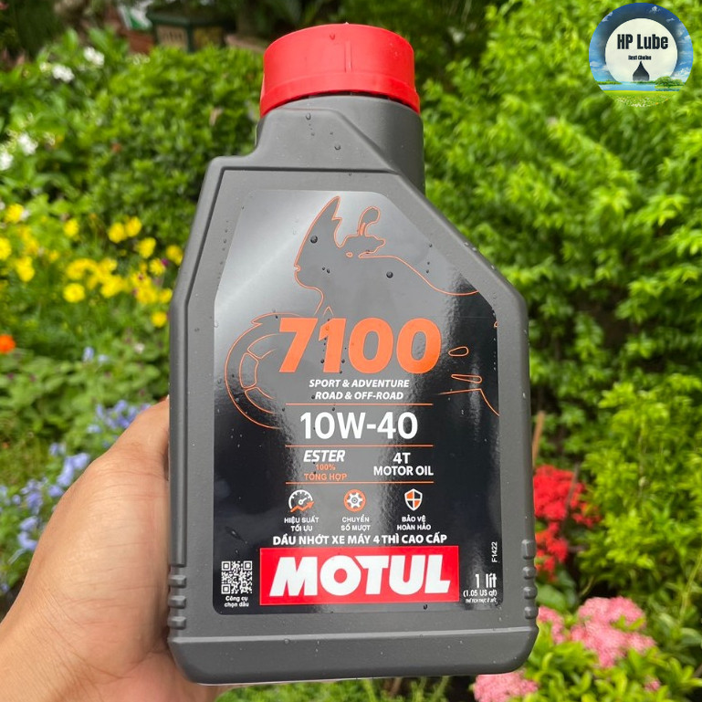 Nhớt Motul 7100 10w40 1L Full Tổng Hợp Cap Cấp Công Nghệ Ester Chính Hãng Cho Xe Số, Côn Tay, PKL
