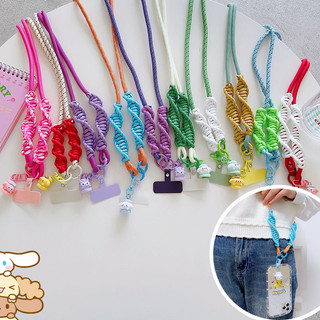 Dây Đeo Ngang Dài Xoắn Ốc Dệt Đơn Giản Kẹp Phong Cách Dây Điện Thoại Di Động Đa Năng Không Dễ Phá Vỡ Chống Dây Buộc