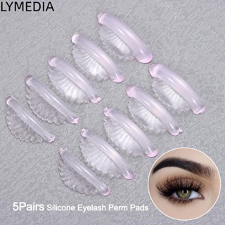 LYMEDIA Bộ 5 Lông Mi Perm Curler, Phụ Kiện Uốn Mi Có Thể Tái Sử Dụng Miếng Lót Lông Mi Silicon, Dụng Cụ Dụng Cụ Mở Rộng Lông Mi Phong Cách Vỏ Lông Mi Dính Mi Que Lông Mi