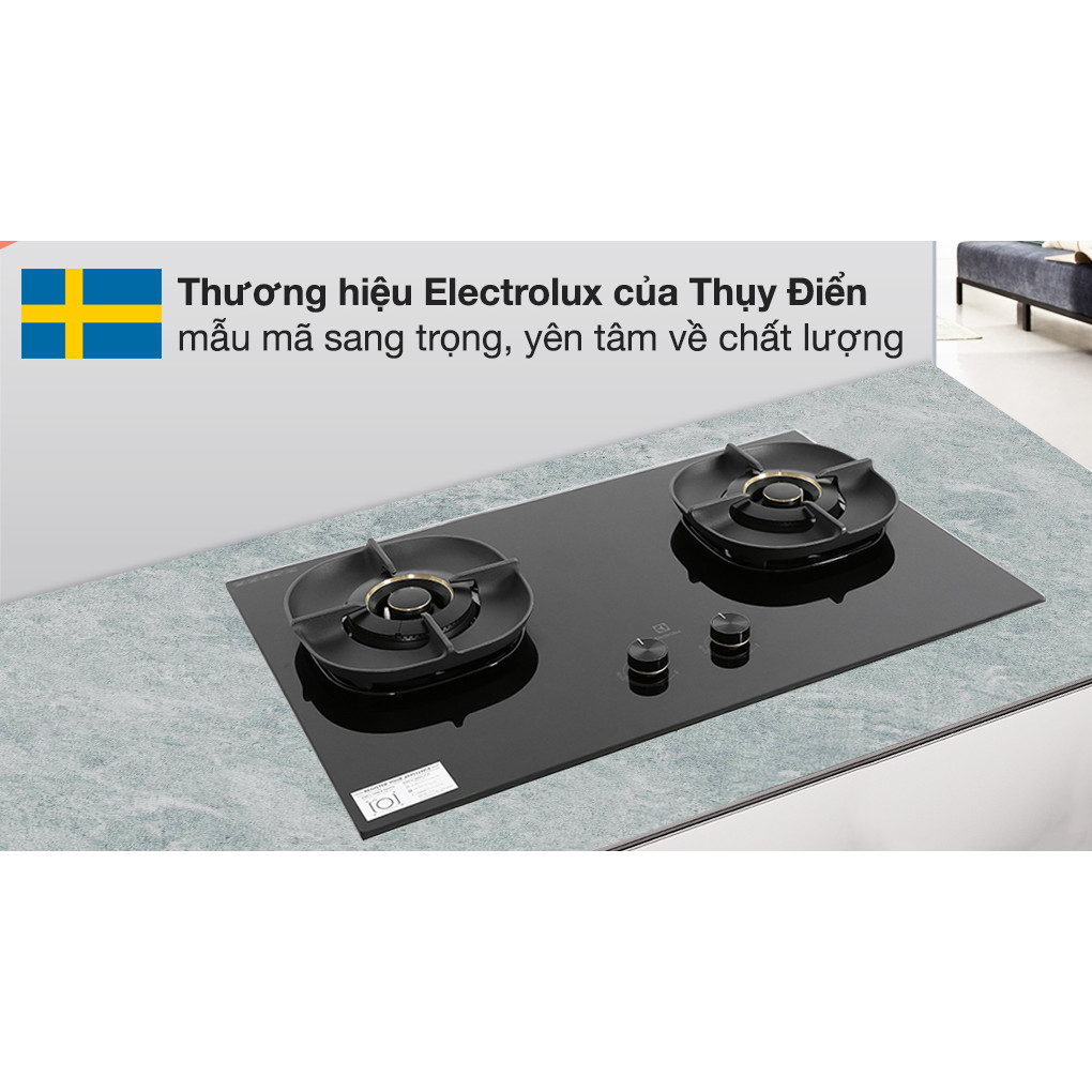 Bếp ga âm Electrolux EHG8250BC Hàng đẹp Bảo Hành 2 năm KT lỗ đá: Ngang Từ 63 cm đến 76.5 cm - Dọc Từ