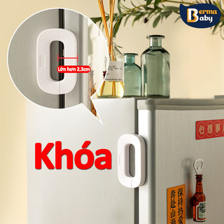 【Berma Baby】 khoá tủ lạnh Chất liệu ABS Khóa cửa ngăn kéo tủ lạnh đa năng Khóa an toàn cho trẻ em Khóa tủ lạnh đa năng