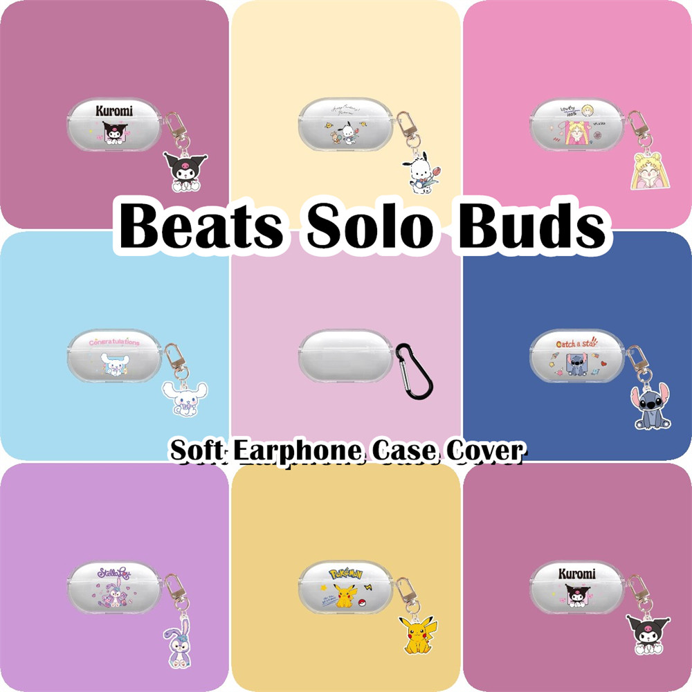 Hàng có sẵnCho -Beats Solo Buds ốp tai ng Case Buồn cười phim hoạt hìnhVỏ Bảo Vệ Hộp Sạc Tai Nghe