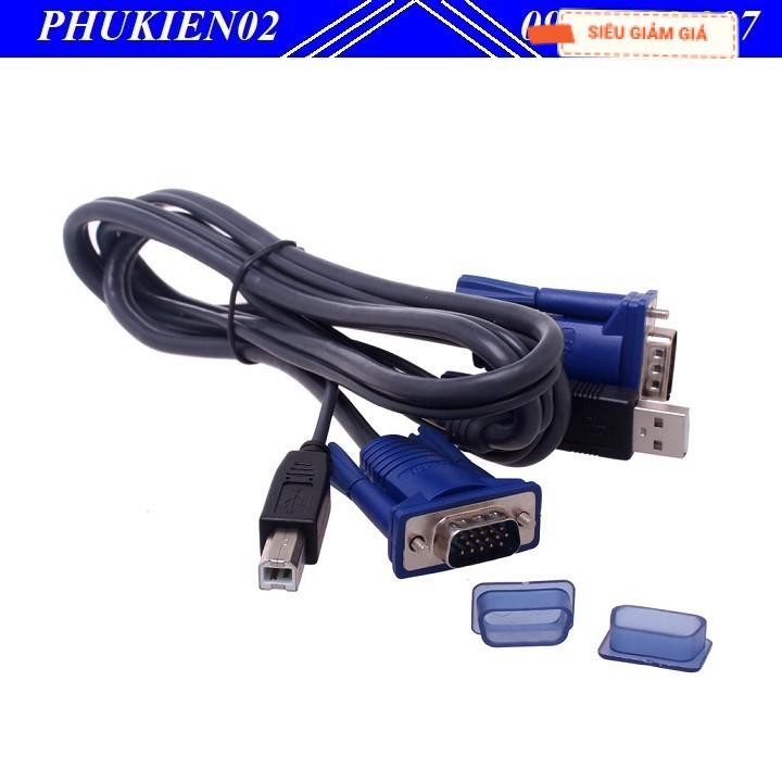 Cáp KVM USB 1.5m - Cáp nối bộ KVM