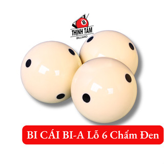[THỊNH TÂM] Bóng Bida Bi Cái Bi-a Lỗ 6 Chấm Đen Đỏ CLB Pool