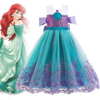   HỎA TỐC  Váy tiên cá trễ vai hóa trang công chúa Nàng Tiên Cá Ariel cho bé gái Halloween 