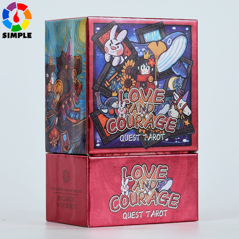 Love and Courage Tarot Cards 78 Pcs Mini Size Tarot Cards 10*6cm