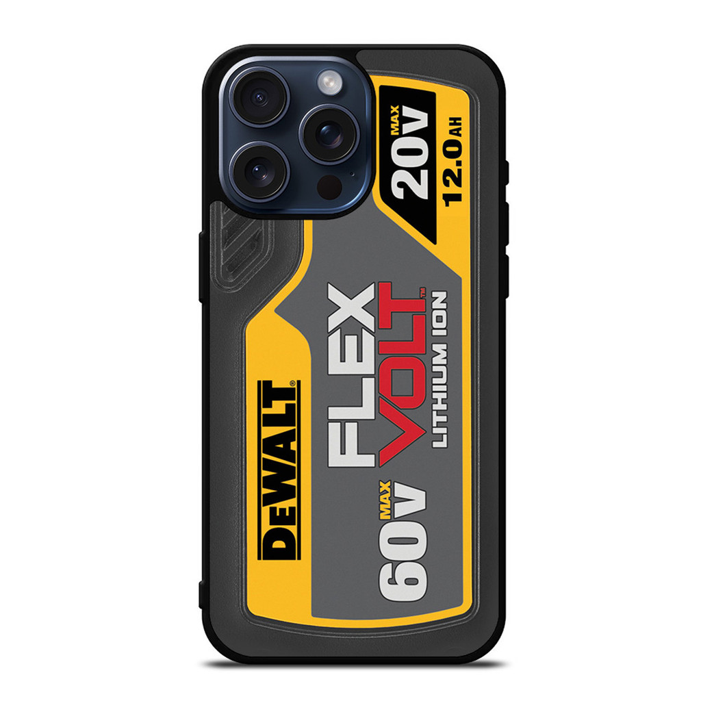 Dewalt LOGO 60V DEWALT IPhone 16 Pro Max 6.7 Inch 2024 Ốp Lưng Màu Đen Cho IPhone 16 IPhone 16 Pro I