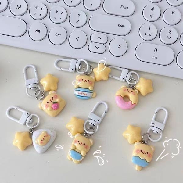 Móc khóa Arctic Hunter Butter Bear Sữa là mặt dây chuyền hoạt hình dễ thương mềm mại