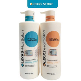 MẪU MỚI 2024 Cặp Dầu Gội Xả Cao Cấp Olexrs Hair Salon 960ML phục hồi hư tổn BỘ Dầu Gội Olexrs Giảm gãy rụng chuyên biệt