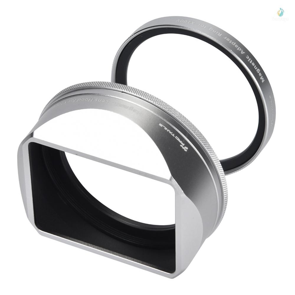  Pro TANLE Square Metal Lens Hood Thay thế cho Fujifilm Fuji X100VI Phụ kiện máy ảnh Lắp đặt từ tính 