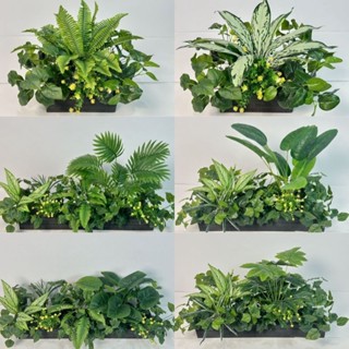 Ngoài Trời Trong Nhà Nhân Tạo Gỗ Hộp Chống Tia UV Thân Giả Cây, Cây Xanh Giả Nhựa Cho Trong Nhà Bên Ngoài Cây Treo Vườn Hiên Nhà Cửa Hộp Cửa Sổ Trang Trí Nhà Cưới Trang Trại