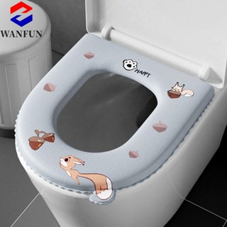 Radiantedge Vỏ bọc ghế vệ sinh dễ thương, Phim hoạt hình có tay cầm Đệm ngồi vệ sinh, Tấm lót vệ sinh chống thấm nước dày hơn có thể tái sử dụng Hộ gia đình