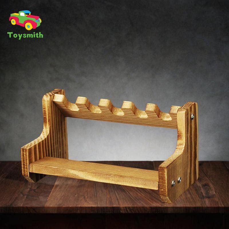Giá đỡ mô hình súng cầm tay bằng gỗ Hỗ trợ súng lục nhiều lưới cho máy tính để bàn NightStand
