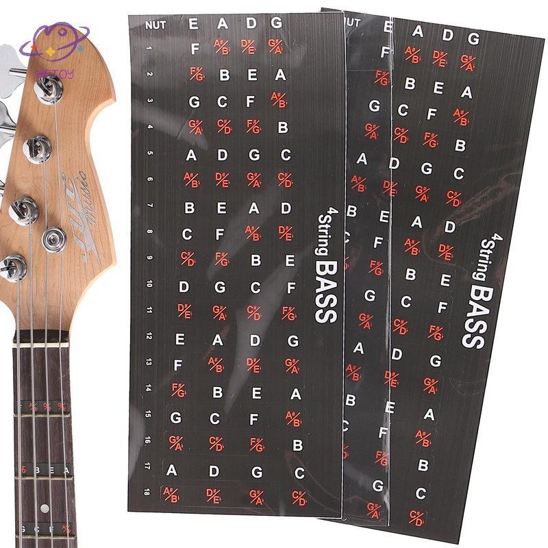 HFTOY 1PC Người Mới Bắt Đầu Cân Âm Nhạc Frets Note Decal Đàn Guitar Cân Dán Fretboard Sticker Guitar