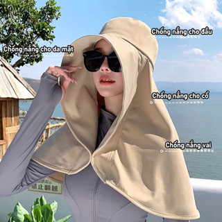 Mũ Chống Nắng Nữ ,Mũ Nón Chống Nắng Vành Rộng,Chống Tia UV ,Nón Đi Nắng Vải Cotton Thoáng Mát.