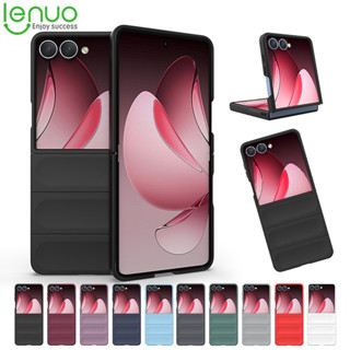 Ốp Điện Thoại Lenuo Cho Samsung Galaxy Z Flip 7 6 5 4 3 Flip7 Flip6 Flip5 Flip4 Flip3 5G Vỏ Bảo Vệ Chống Sốc Mặt Sau Vỏ PC