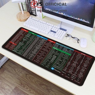 Miếng Lót Chuột Phím Tắt Máy Tính Cỡ Lớn 80x30x4mm May Bo Viền In Sắc Nét Không Bay Màu Chống Trơn Trượt - PKSMART