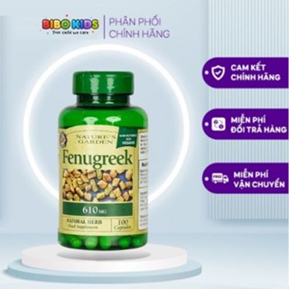  Thực phẩm hỗ trợ sức khoẻ viên uống lợi sữa Fenugreek  Anh Quốc 100v 