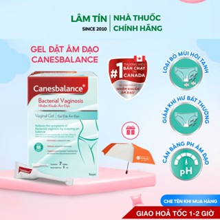 (Chính hãng) Gel đặt âm đạo Canesbalance hỗ trợ giảm mùi hôi khó chịu và khí hư phụ khoa phụ nữ 7 tuýp