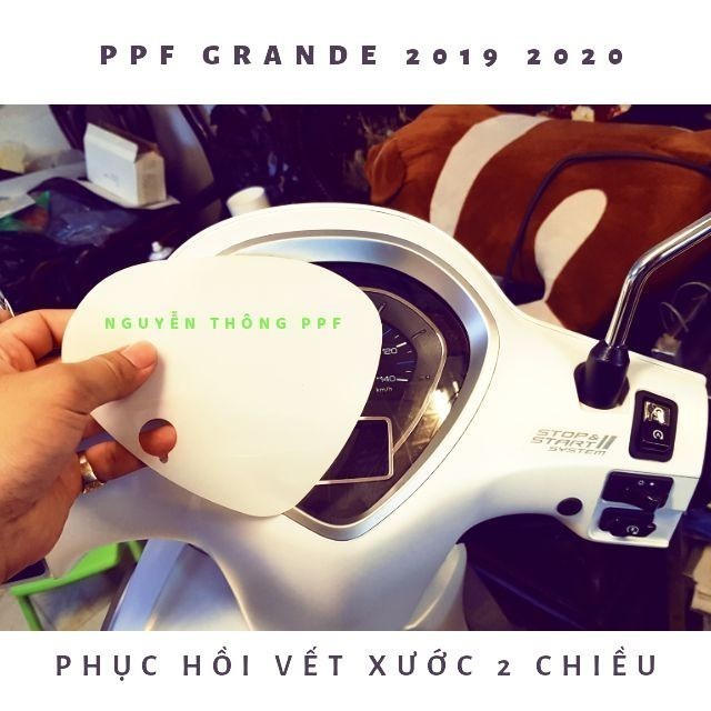 Bộ 2 tấm PPF Grande 2019- 2022 miếng dán bảo vệ mặt đồng hồ xe Yamaha Grande-Pskin-T-Home&More - hiệ
