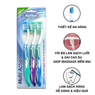 [Gift] Bộ 3 Bàn Chải Đánh Răng Đa Năng Beauty Formulas - Anh Quốc
