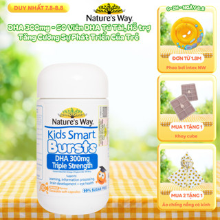 DHA Tú Tài Nature's Way - DHA 300mg Bổ Sung Dầu Cá Cô Đặc Omega 3 RTG Hàm Lượng Cao Cho Bé - Hộp 50 Viên