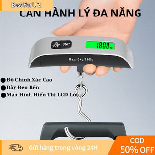 【COD】Cân Treo Điện Tử Mini 50Kg – Cân Hành Lý Du Lịch Cầm Tay Đo Chính Xác Nhỏ Gọn