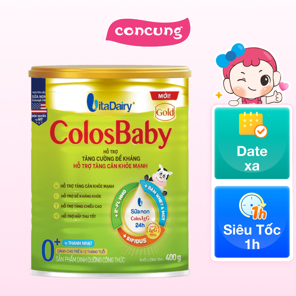 SPDD công thức ColosBaby Gold 0+ 400g - S (Mới)