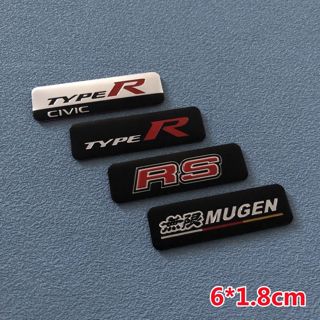 Thích hợp cho Honda Civic Accord CRV Unlimited MUGEN Xe Sticker TYPER Sửa Đổi Nhãn Kim Loại Nội Thất