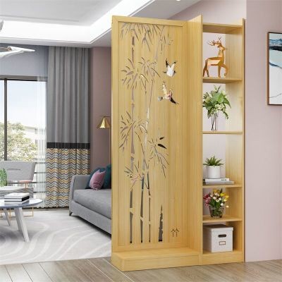 Bình phong Vách ngăn phòng khách chắn cửa ra vào vách ngăn trang trí kệ ngăn phòng Bình phong