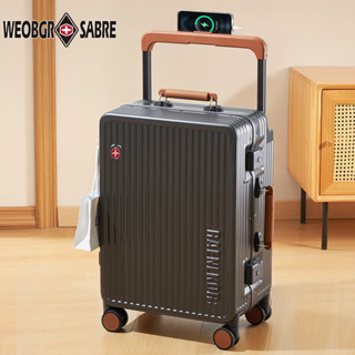 20 inch có thể lên máy bay vali ghép màu đa chức năng khung nhôm rộng, cần kéo, vali du lịch mật mã bền chắc