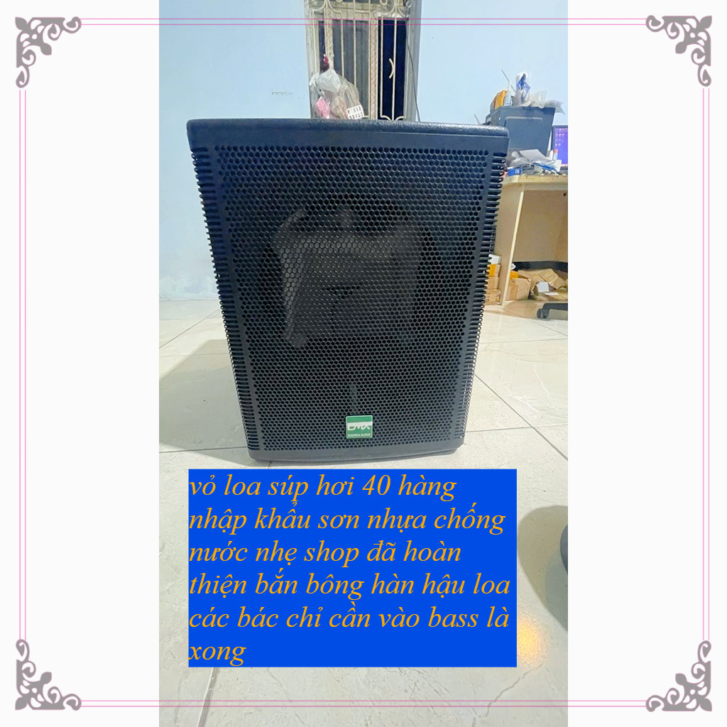 vỏ loa súp hơi bass 40  mặt nghiêng cao cấp phù hợp cho gia đình
