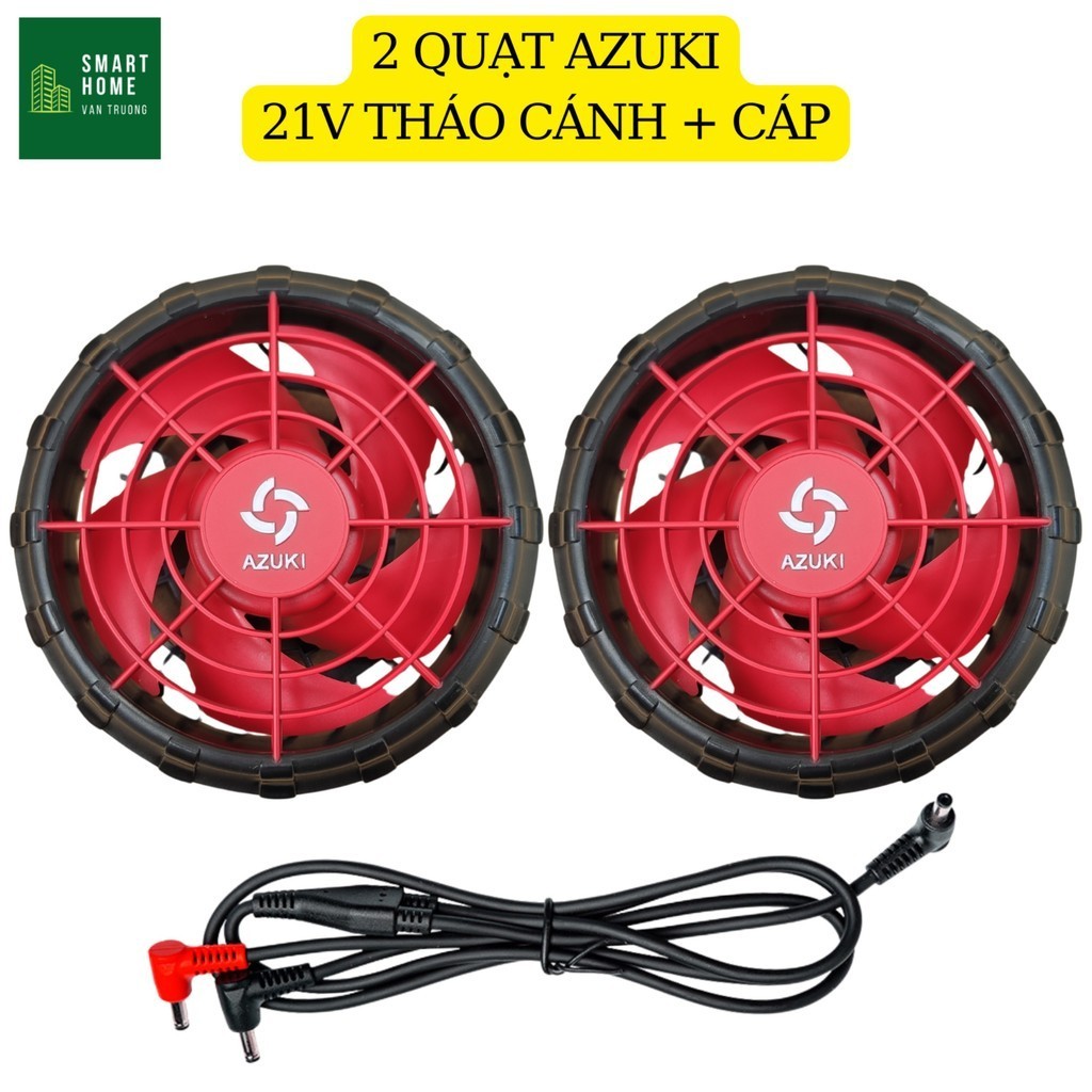 Áo Điều Hòa Nhật Bản JAPAN AZUKI 21V THÁO CÁNH BÁN RỜI QUẠT LẺ PIN 50000mAm