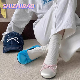 Giày múa ba lê mũi tròn SHIZHIBAO dành cho nữ xuân thu mới của Pháp đế mềm giày Mary Jane