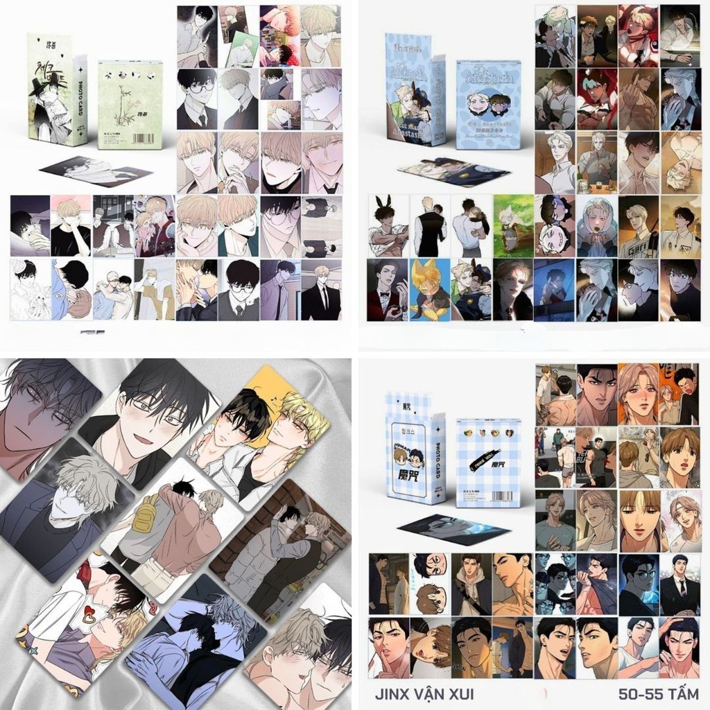 Hộp ảnh lomo Jinx Low Tide Checkmate Dạ Ký Sketch Korean Comics sưu tầm nhiều mẫu card manhwa boylov
