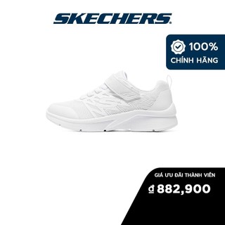 Skechers Bé Gái Giày Thể Thao Giặt Máy Được Microspec Never Late Back to School, Machine Washable - 302617L-WHT
