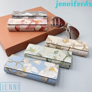 Hộp đựng kính râm PU in hình JENIFDERDZ, Hộp đựng kính in hình hoa PU, Hộp đựng kính mắt đơn giản Hộp đựng kính mắt Hộp đựng kính mắt hàng ngày