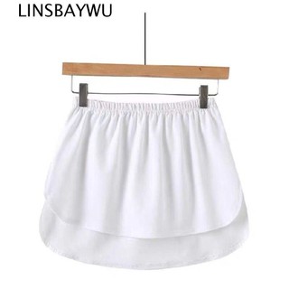Twinkle Đế Áo Sơ Mi Lớp Giả Retro Rời Váy Màu Xám Mở Rộng Áo Sơ Mi Áo Mở Rộng Màu Trơn Co Giãn Có Thể Điều Chỉnh Nửa Trượt