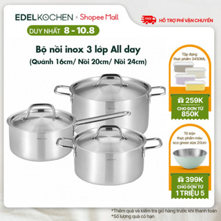 Bộ nồi inox Edelkochen All Day Collection