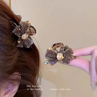 2024 Mặt Tinh Tế Gãy Tóc Kẹp Tóc Kim Cương Giả Nơ Lấy Kẹp Tóc