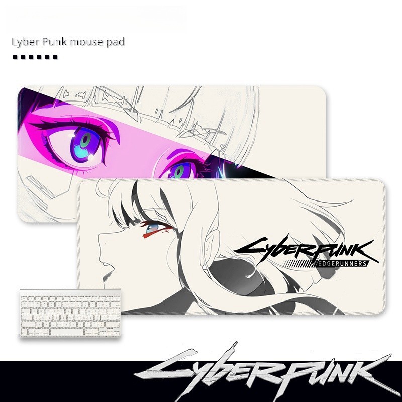 Cyberpunk tua rua tập đi Chuột Pad Quá Khổ Bàn Pad Bé Trai Anime Trò Chơi Bàn Máy Tính Bàn Pad Bàn P