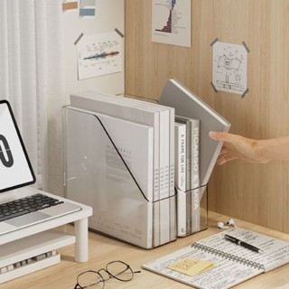  Khay đứng trong suốt đựng sách tài liệu để bàn decor 22.2x8cm gdgs66 