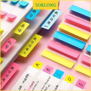 Miếng đánh dấu NO35 màu sắc, tiện lợi, đánh dấu trang note nhựa Pet 3 màu