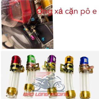 Ống xả cặn Pô E gắn Trang trí Vario,Airblade,Click,SH, Teen Top