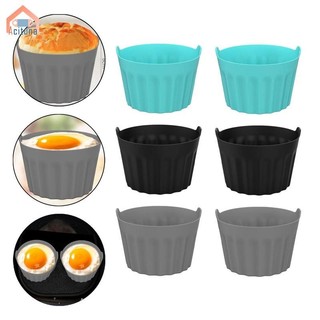 6 Chiếc Nồi Chiên Không Khí Silicon Nướng Bánh Mini Có Thể Tái Sử Dụng Cho Lò Nướng Lò Vi Sóng