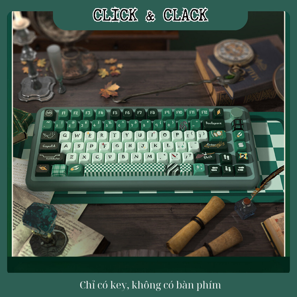 Keycap Harry Potter Slytherin - MDA Profile - PBT dyesub cao cấp 158 Phím | BigBuy360 - bigbuy360.vn
