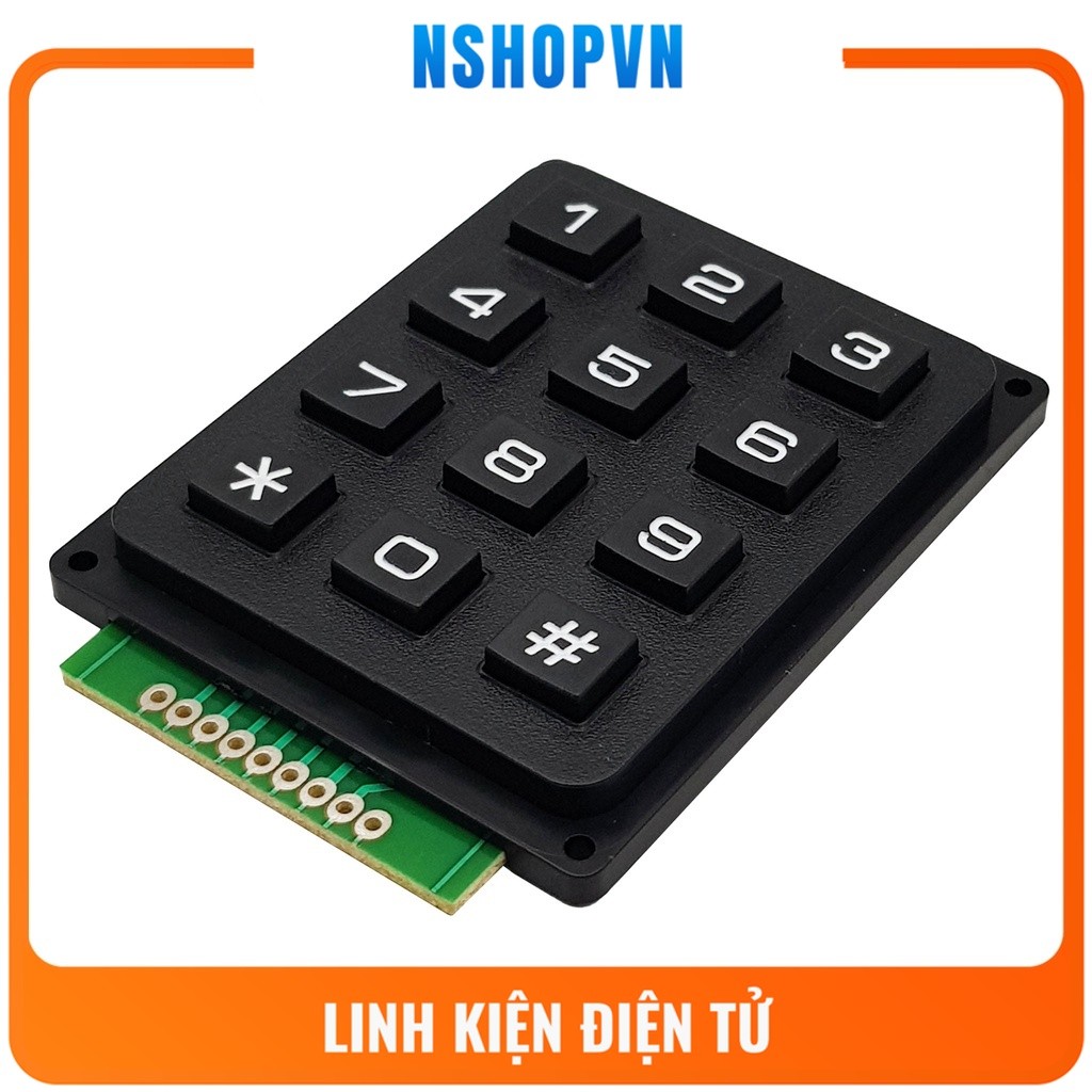 Bàn phím nhựa cứng 3x4