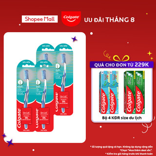 Bộ 4 Bàn chải Colgate Slimsoft Advanced ngăn chảy máu nướu siêu mềm mảnh