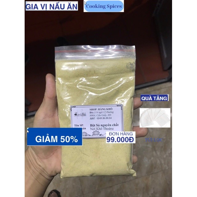 100gr Bột củ xả nguyên chất
